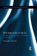 Cover-Bild zum Titel 'Think Tanks in the US and EU' von 'Christopher Rastrick'