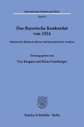 Cover-Bild zum Titel 'Das Bayerische Konkordat von 1924' von ''