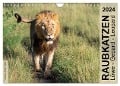 Raubkatzen - Löwe, Gepard, Leopard (Wandkalender 2024 DIN A4 quer), CALVENDO Monatskalender - Silvia Trüssel