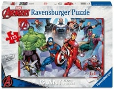 Cover-Bild zum Titel 'Ravensburger Kinderpuzzle 05643 - Starke Avengers - großes Bodenpuzzle mit 125 Puzzleteilen, für Puzzle-Freunde und Marvel-Fans ab 6 Jahren' von ''