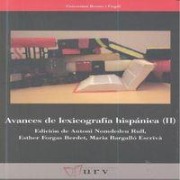 Cover-Bild zum Titel 'Avances de lexicografía hispánica, Vol. II' von 'Maria Bargalló Escrivà'