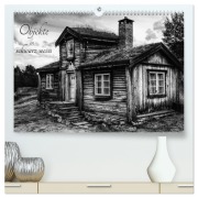 Cover-Bild zum Titel 'Objekte in schwarz weiss (hochwertiger Premium Wandkalender 2026 DIN A2 quer), Kunstdruck in Hochglanz' von 'Dirk Rosin'