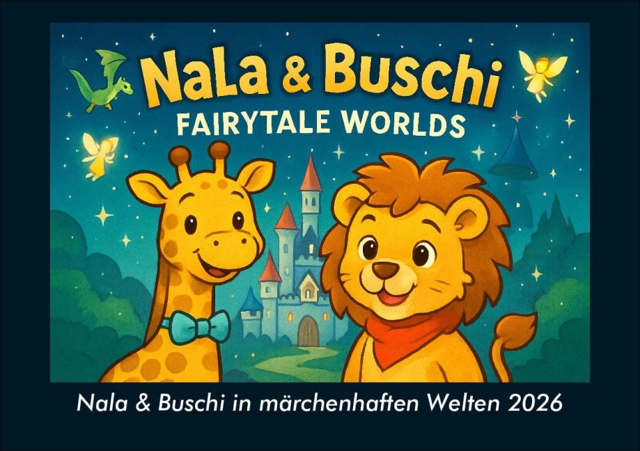 Nala & Buschi in märchenhaften Welten 2026 Fotokalender DIN A5 - Kevin Heber, Tobias Schmitt