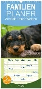 Familienplaner 2025 - Airedale Terrier Welpen mit 5 Spalten (Wandkalender, 21 x 45 cm) CALVENDO - Susan Milau