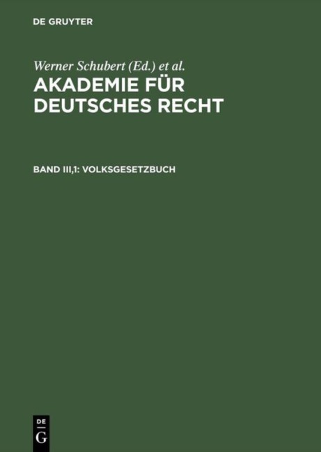 Volksgesetzbuch - 