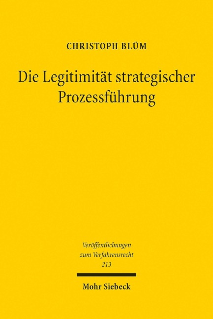 Die Legitimität strategischer Prozessführung - Christoph Blüm
