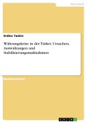 Währungskrise in der Türkei. Ursachen, Auswirkungen und Stabilisierungsmaßnahmen - Erdinc Taskin