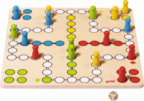 Brettspiel Ludo, goki basic. - 