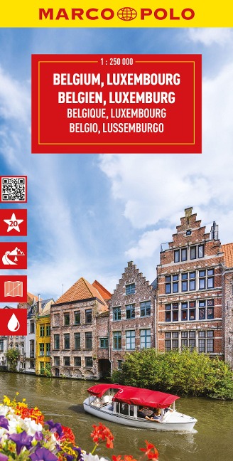 MARCO POLO Reisekarte Belgien, Luxemburg 1:250.000 - 