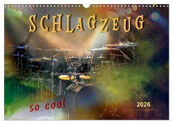 Cover-Bild zum Titel 'Schlagzeug - so cool (Wandkalender 2026 DIN A3 quer), CALVENDO Monatskalender' von 'Peter Roder'
