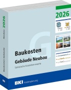Cover-Bild zum Titel 'BKI Baukosten Gebäude Neubau 2026 - Teil 1 Gebäude' von 'BKI Baukosteninformationszentrum Deutscher Architektenkammern'