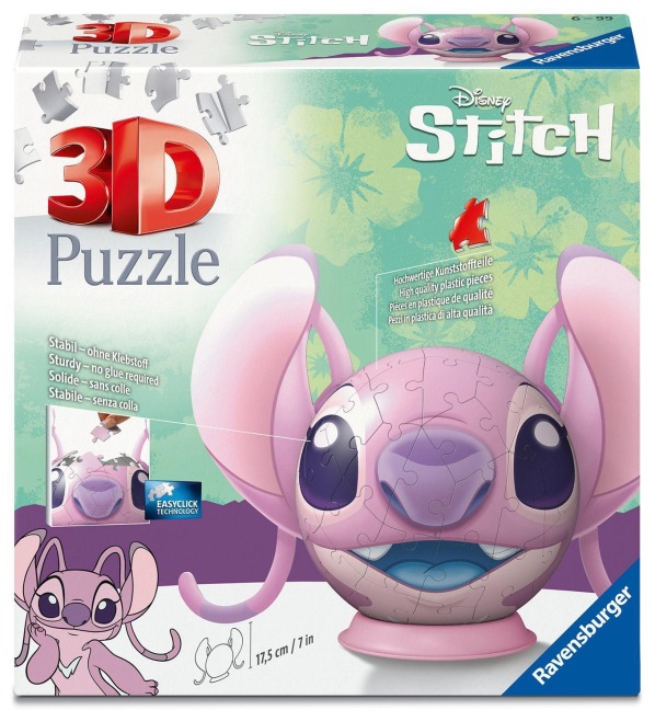 3D Puzzle-Ball Disney Stitch - Angel - 