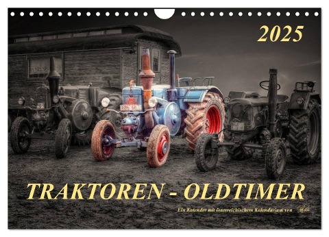 Traktoren - Oldtimer (Wandkalender 2025 DIN A4 quer), CALVENDO Monatskalender - Peter Roder