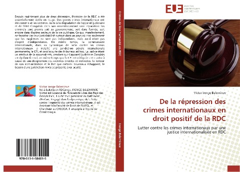 De la répression des crimes internationaux en droit positif de la RDC - Victor Irenge Balemirwe