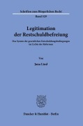 Cover-Bild zum Titel 'Legitimation der Restschuldbefreiung.' von 'Jana Lind'