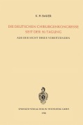 Cover-Bild zum Titel 'Die Deutschen Chirurgenkongresse Seit der 50. Tagung' von ''