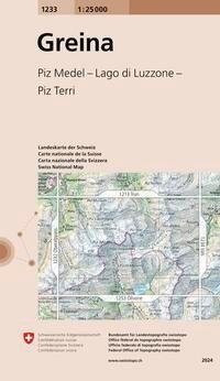 Swisstopo 1 : 25 000 Greina - 