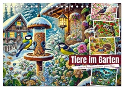 Cover-Bild zum Titel 'Tiere im Garten - Tierische Begegnungen in der grünen Oase (Tischkalender 2026 DIN A5 quer), CALVENDO Monatskalender' von 'Anja Frost'