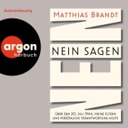 Cover-Bild zum Titel 'Nein sagen' von 'Matthias Brandt'