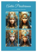Antike Priesterinnen. Kunstvolle Fantasy-Portraits (Wandkalender 2026 DIN A2 hoch), CALVENDO Monatskalender - Rose Hurley