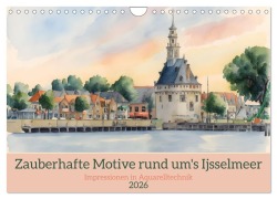 Cover-Bild zum Titel 'Zauberhafte Motive rund um's Ijsselmeer (Wandkalender 2026 DIN A4 quer), CALVENDO Monatskalender' von 'Claudia Kleemann'
