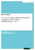 Cover-Bild zum Titel 'Ein- und Ausbau des Arbeitsspeichers eines Computers (Unterweisung Fachinformatiker / -in)' von 'Lukas Stelzner'