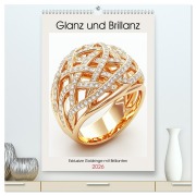 Cover-Bild zum Titel 'Glanz und Brillanz. Exklusive Goldringe mit Brillianten (hochwertiger Premium Wandkalender 2026 DIN A2 hoch), Kunstdruck in Hochglanz' von 'Rose Hurley'