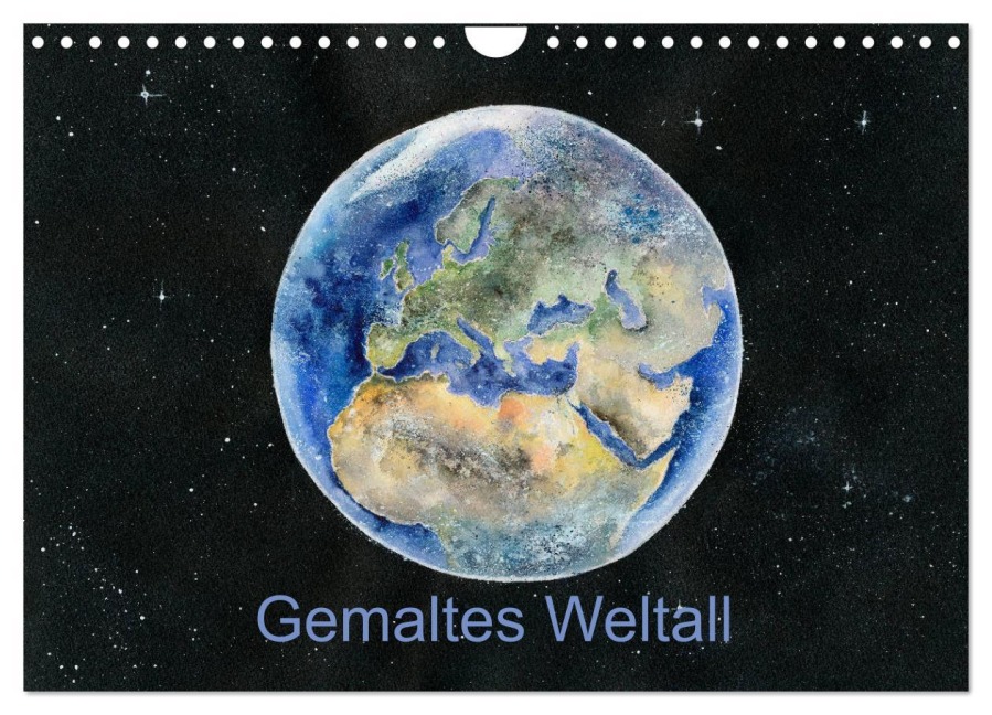 Gemaltes Weltall (Wandkalender 2026 DIN A4 quer), CALVENDO Monatskalender - Jitka Krause