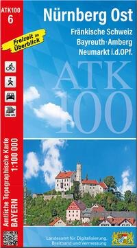 ATK100-6 Nürnberg Ost (Amtliche Topographische Karte 1:100000) - 