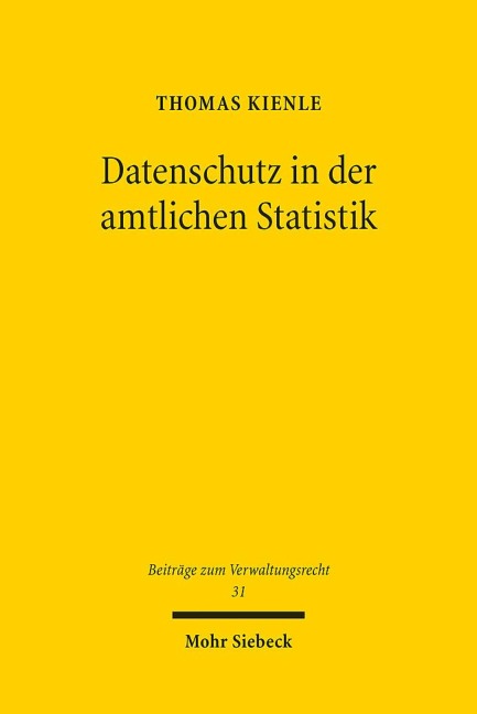Datenschutz in der amtlichen Statistik - Thomas Kienle