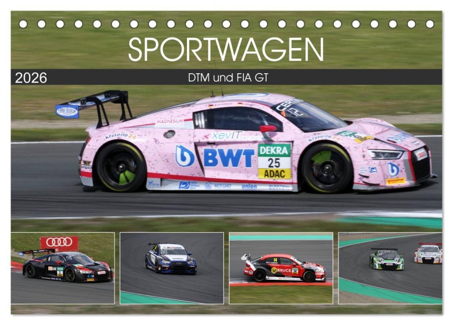 SPORTWAGEN DTM und FIA GT (Tischkalender 2026 DIN A5 quer), CALVENDO Monatskalender - SchnelleWelten SchnelleWelten SPORTWAGEN DTM und FIA GT (Tischkalender 2026 DIN A5 quer), CALVENDO Monatskalender - SchnelleWelten SchnelleWelten