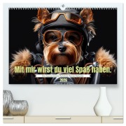 Cover-Bild zum Titel 'Der humoristische Yorkshire Terrier Kalender (hochwertiger Premium Wandkalender 2026 DIN A2 quer), Kunstdruck in Hochglanz' von 'Peter Rübsamen'