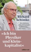Cover-Bild zum Titel ''Ich bin Physiker und Kleinkapitalist'' von 'Richard Schimko'
