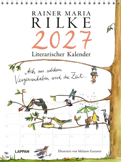 Rilke-Kalender 2027  - Wandkalender - Rainer Maria Rilke
