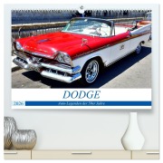 Cover-Bild zum Titel 'DODGE - Auto-Legenden der 50er Jahre (hochwertiger Premium Wandkalender 2026 DIN A2 quer), Kunstdruck in Hochglanz' von 'Henning von Löwis of Menar'