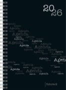 Cover-Bild zum Titel 'rido/idé 7021105906 | Buchkalender Mod. futura 2 2026 | A5, Kunststoff, schwarz' von ''
