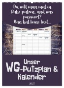 Cover-Bild zum Titel 'Gothic WG-Putzplan & Kalender 2027 (Wandkalender 2027 DIN A2 hoch), CALVENDO Monatskalender' von 'MD-Publishing'