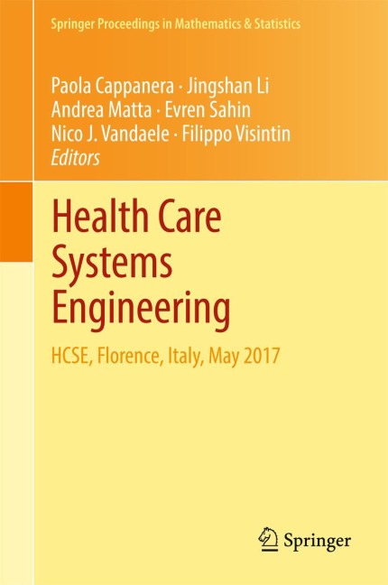 Health Care Systems Engineering -  Health Care Systems Engineering -