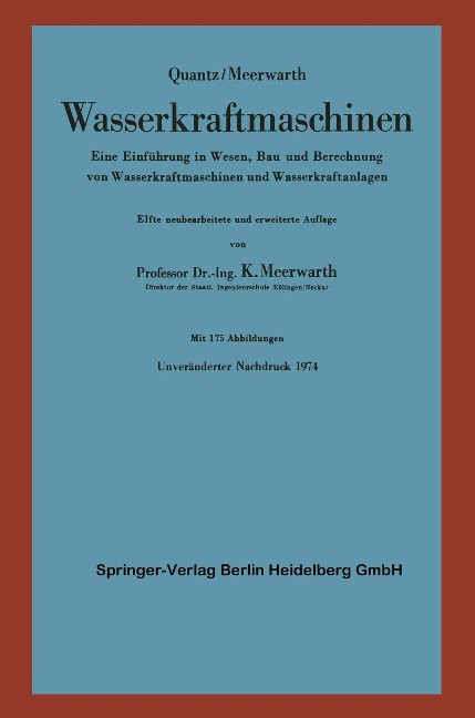 Wasserkraftmaschinen - L. Quantz, K. Meerwarth
