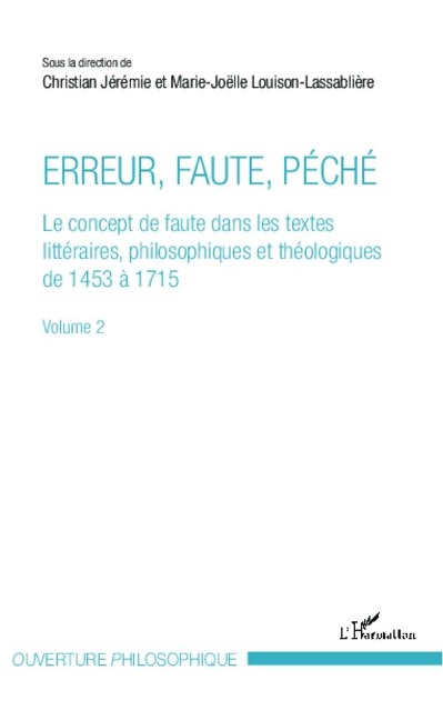 Erreur, faute, péché (Volume 2) - Louison Lassabliere, Jeremie