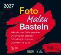 Cover-Bild zum Titel 'Foto-Malen-Basteln Bastelkalender quer schwarz 2027' von ''