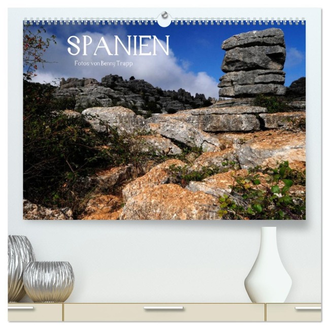 Spanien (hochwertiger Premium Wandkalender 2026 DIN A2 quer), Kunstdruck in Hochglanz - Benny Trapp