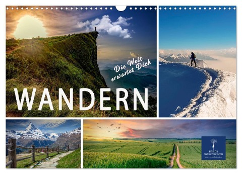 Wandern - die Welt erwartet Dich (Wandkalender 2024 DIN A3 quer), CALVENDO Monatskalender - Peter Roder