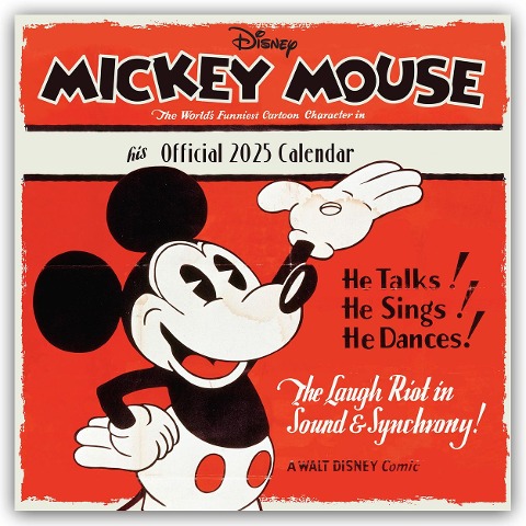 Disney Mickey Mouse 2025 - Wandkalender - Danilo Promotion Ltd