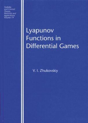 Lyapunov Functions in Differential Games - Vladislav I Zhukovskiy