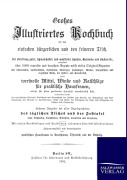 Cover-Bild zum Titel 'Großes Illustriertes Kochbuch' von 'Ohne Autor'