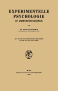 Cover-Bild zum Titel 'Experimentelle Psychologie in Demonstrationen' von 'Egon Brunswik'