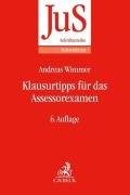 Cover-Bild zum Titel 'Klausurtipps für das Assessorexamen' von 'Andreas Wimmer'