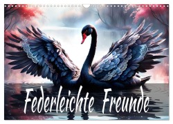 Cover-Bild zum Titel 'Federleichte Freunde (Wandkalender 2026 DIN A3 quer), CALVENDO Monatskalender' von 'Dusanka Djeric'