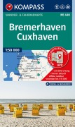Cover-Bild zum Titel 'KOMPASS Wanderkarte 400 Bremerhaven-Cuxhaven 1:50.000' von ''